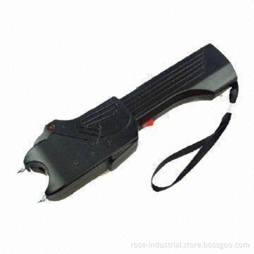 Stun Gun with Strong Flashlight, High Voltage Electric Shock and Police Alarm
